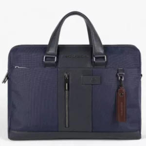 PIQUADRO – CARTELLA DUE MANICI PORTA PC E PORTA IPAD PIQUADRO CA3339BR2 blu