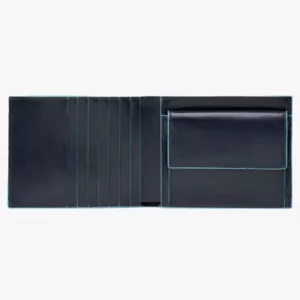 PIQUADRO – PORTAFOGLIO UOMO CON PORTAMONETE PU1239B2R blu