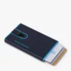 PIQUADRO - PORTA CARTE DI CREDITO CON SLIDING SYSTEM PP4825B2BL blu notte
