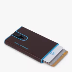 PIQUADRO - PORTA CARTE DI CREDITO CON SLIDING SYSTEM PP4825B2BL mogano