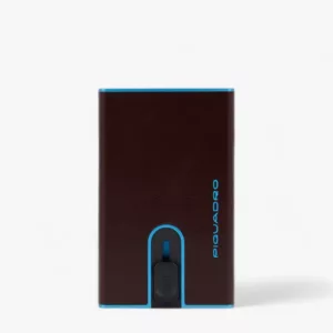 PIQUADRO - PORTA CARTE DI CREDITO CON SLIDING SYSTEM PP4825B2BL mogano