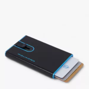 PIQUADRO - PORTA CARTE DI CREDITO CON SLIDING SYSTEM PP4825B2BL nero
