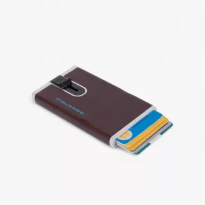 PIQUADRO – PORTA CARTE DI CREDITO CON SLIDING SYSTEM PP4825B2R mogano
