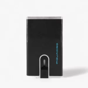 PIQUADRO – PORTA CARTE DI CREDITO CON SLIDING SYSTEM PP4825B2R nero