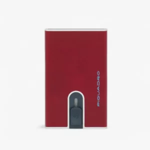 PIQUADRO – PORTA CARTE DI CREDITO CON SLIDING SYSTEM PP4825B2R rosso