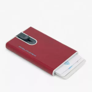 PIQUADRO – PORTA CARTE DI CREDITO CON SLIDING SYSTEM PP4825B2R rosso