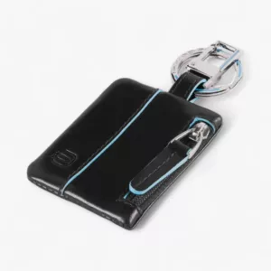 PIQUADRO – PORTACHIAVI CON CONNEQU E TASCA LATERALE PC4821B2 nero