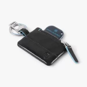PIQUADRO – PORTACHIAVI CON CONNEQU E TASCA LATERALE PC4821B2 nero