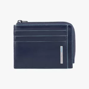 PIQUADRO – BUSTINA PORTAMONETE, DOCUMENTI E CARTE DI CREDITO PP4822B2R blu notte
