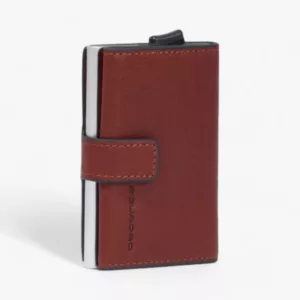 PIQUADRO – PORTA CARTE DI CREDITO IN METALLO PP5649B3R cuoio tabacco