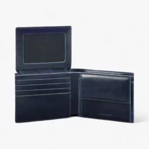 PIQUADRO PORTAFOGLIO UOMO CON VOLANTINO PORTA DOCUMENTI PU4518B2R blu notte