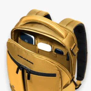 PIQUADRO – ZAINO UOMO PORTA PC 14″ IN TESSUTO RICICLATO CA6620S136 giallo
