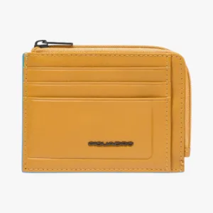 PIQUADRO PORTAMONETE CON PORTA DOCUMENTI E CARTE DI CREDITO PP4822S138 giallo