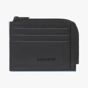 PIQUADRO PORTAMONETE CON PORTA DOCUMENTI E CARTE DI CREDITO PP4822S138 nero