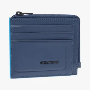 PIQUADRO PORTAMONETE CON PORTA DOCUMENTI E CARTE DI CREDITO PP4822S138 blu